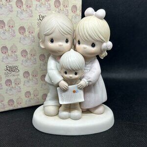 Precious Moments "God Bless The Day We Found You"  figurine (boy) Signed by Sam